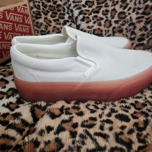 Platform vans slip on